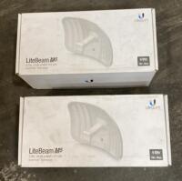 (2) Ubiquiti LiteBeam M5 LBE-M5-23 Outdoor 5 GHz Wireless CPE Antenna, 23 dBi Gain, 100+ Mbps