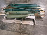Bulk Lot of ~35 Steel Green T-Posts/U-Posts, 6&ndash;8 ft, Painted, Some Rust/Bent, Fencing Supplies - 2