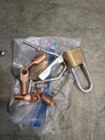 Large Lot Industrial Rigging & Grounding Hardware&mdash;Steel Cable, Turnbuckles, Clamps, Anchor Rods - 10