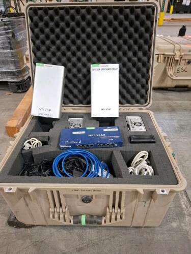 Portable Data Storage and Networking Kit with Netgear FS108 Switch and External Drives