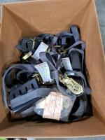 Mixed Lot: 10+ Enercell 12V DC Power Plugs, 10+ 1" Ratchet Straps, Husky Tool Bag, Wiring - 4