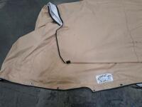 Extreme Covers Heavy Duty Industrial Equipment Cover with Zipper approximately, 20' x 18' Tan, Eyelets, 4 smaller covers various sizes. - 3