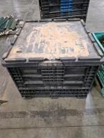 Steel Wire Rope Cables & Hardware Bundle, Approx. 3/8" Dia, approximately 15 or more Coils, Turnbuckles, in Bulk Crate - 3