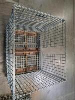 Wire Mesh Storage Container, 40.5" x 32" x 30", approximately 3,200 lbs Capacity - 3