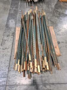 Steel T-Posts 6 ft Green, Approx. 60 Posts, Used, Rust/Chipped Paint, No Clips Included