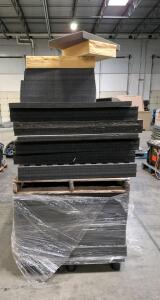 Pallet of Mixed-Size Closed-Cell Polyethylene Foam Sheets, Approx. 36"x48", 2"-4" Thick