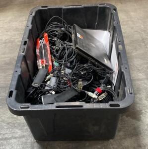 Dell Laptop, Comtrol DeviceMaster Pro, Power Adapters, and Cables &ndash; Mixed Electronics Lot