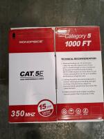 Monoprice Cat 5e 1000FT Solid UTP Bulk Ethernet Cable CMR, 23AWG, Green, PD_879