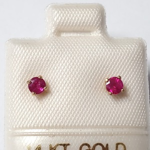 $240 14K Ruby Earrings