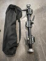 Manfrotto 055XWNB Aluminum Tripod with Bag & Support Arm, 70.3 in Max Height, 15.4 lb Capacity - 6