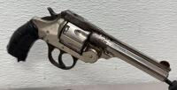 Iver Johnson Top-Break Revolver .32 Cal Approx, Nickel, 3" Barrel, Serial 36529, Antique - 5