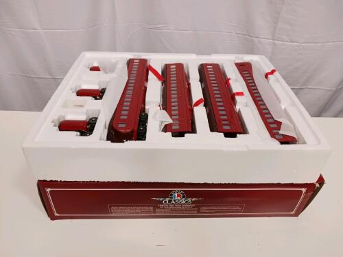 Lionel Classics Rail Chief Cars Set 6-51201, 4 Metal Standard Gauge Lighted Passenger Coaches, 5ft