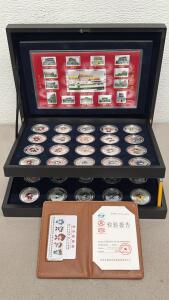 Beijing 2008 Olympic Mascot 40-Coin 1oz Silver Set COA Box China XXIX Olympiad Complete