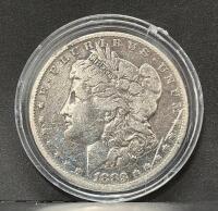 Morgan Silver Dollar Set New Orleans Mint 1879, 1883, 1885, 1890, 1891 in Velvet Case - 4