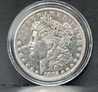 Morgan Silver Dollar Set New Orleans Mint 1879, 1883, 1885, 1890, 1891 in Velvet Case - 7