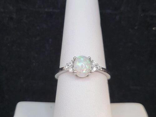 Beautiful Fire Opal Ring, Size 8