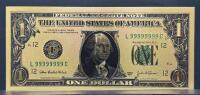 Commemorative Gold-Plated $1 and $50 Replica Banknotes with Unique Serial Numbers - 4