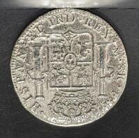 1783 Spanish Milled Dollar (8 Reales) Charles III Silver Coin w/ COA, 90% Silver, Display Case - 4