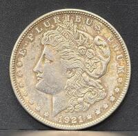 1921 Morgan Silver Dollar Set (3 Coins) w/ American Historic Society COA & Case - 5