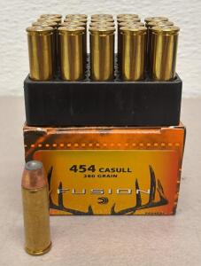 Federal Fusion .454 Casull 260 Grain Centerfire Pistol Ammo, 20 Rounds, F454FS1, Made in USA