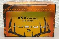 Federal Fusion .454 Casull 260 Grain Centerfire Pistol Ammo, 20 Rounds, F454FS1, Made in USA - 3