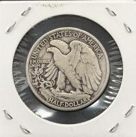 1943-S Walking Liberty Half Dollar 90% Silver, San Francisco Mint, Circulated, .36 oz Silver Content - 2