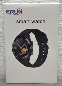 ERUN HW22 Smart Watch, 1.75-inch TFT LCD, Black Silicone Band, Bluetooth 5.2, IP67 Water Resistant