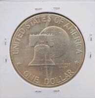1976-D Eisenhower Bicentennial Dollar, MS65, 1776&ndash;1976 Dual Date, Denver Mint - 2