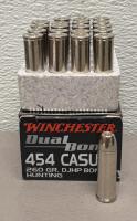 Winchester .454 Casull 260gr DJHP Dual Bond Hunting Ammo, Nickel-Plated, 20 Rounds, Supreme Elite