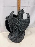 Dragon Decorative Tabletop Vanity Mirror, 12.5" x 10", Gothic Celtic Resin with Holder, Fantasy Decor Sp-12 - 4