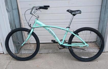 Phat Mantra Cruiser Bike, Mint Green, 26" Wheels, Single Speed, Steel Frame
