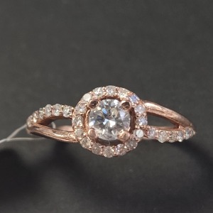 $2870 10K Diamond (0.35Ct,I1,I) Diamond(0.2ct) Ring