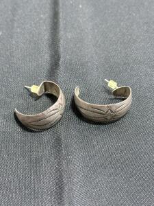 Sterling Silver Stamped Hoop Earrings, Native-Inspired Southwestern Design, Stud Post Backs