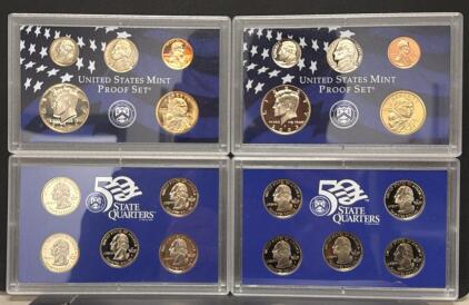 2002 & 2003 United States Mint Proof Set and 50 State Quarters Proof Set