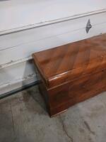 Lane Cedar Chest, Art Deco Waterfall, Cedar Lined, 48" x 18" x 22", Altavista VA - 4
