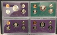 (4) United States Mint Proof Sets 1991, 1992, 1997 &ndash; Original Packaging, Cent Through Half Dollar