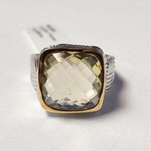 $100 Lemon Quartz(12.4ct) Ring