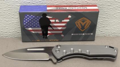 Medford Praetorian Genesis T Folding Knife, 3.75" CPM-S35VN Blade, Titanium Handle