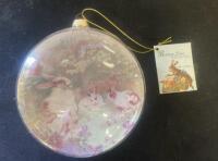 Assorted Floral Porcelain Trinket Boxes, Bethany Lowe Rabbit Ornament, Framed Art, 11-Piece Lot (R-12) - 2
