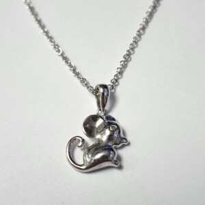 $50 Silver Diamond 14-15" Necklace