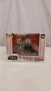 Funko Pop! Star Wars Boba Fett & Fennec on Throne #486, Pop! Television Moments, 2022 Release