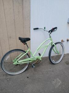 Electra Cruiser 1 Bicycle, 26" Wheels, Single Speed, Light Green, Coaster Brake, Steel Frame