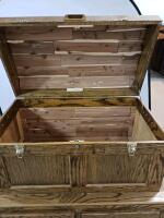 Handcrafted Oak & Cedar Blanket Chest with 4 Drawers, Custom Made by Bud the Builder - 4