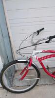 Schwinn Point Beach 26" Men's Beach Cruiser Bicycle, 7-Speed, Aluminum Frame, Red/White, Rear Rack - 2