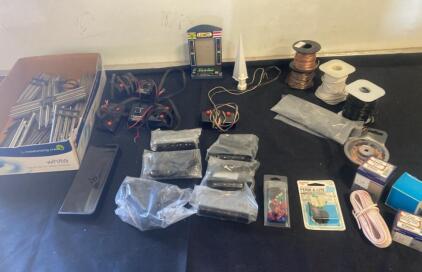 Lionel O-Gauge Train Track Lot w/ G-5906 Controllers, Cross Track, Accessories & Wiring ( R6 )