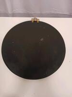Decorative Asian Lacquer Wall Plaque with Mother-of-Pearl Inlay, 15" Diameter - 3