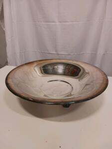 Bristol EPCA Silverplate Footed Bowl #93, 12" Diameter, Plain Classic Design, USA