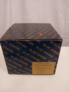 Blue Danube 20-Piece Porcelain Dinnerware Set, No. 25/SS, Original Box