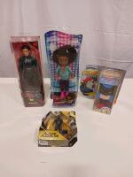 Lot of 4 Sealed Collectible Action Figures: The Batman Selina Kyle, Karma Grant, Dr. Fate, Head Shifters Batman