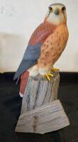 Wild Wings Randal Martin American Kestrel Figurine, Hand-Painted Resin, 8.5" Tall, 2015 ( R12 )